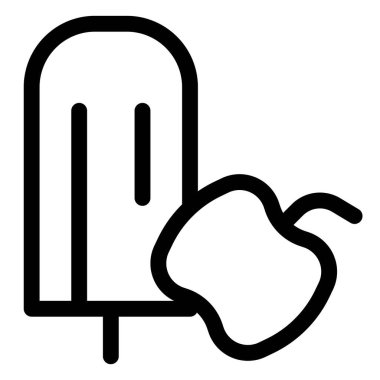 Apple ice pop, refreshing summer snack.