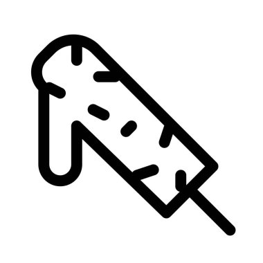 Creamy choco chips bar on stick.