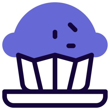 Freshly baked muffin topped with sprinkles.