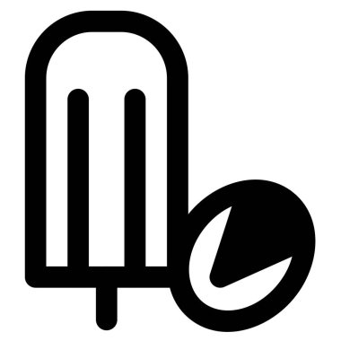 Frozen ice cream stick in pistachio flavour