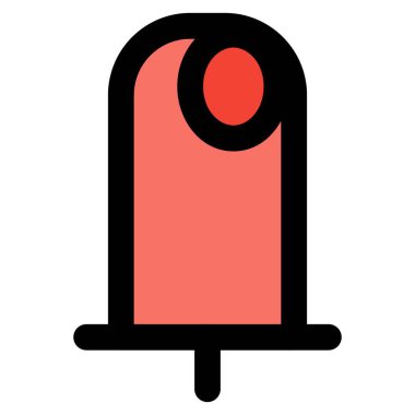 Tasty topping garnished on ice bar stick