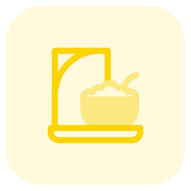 Bowl of healthy cereals served in breakfast.