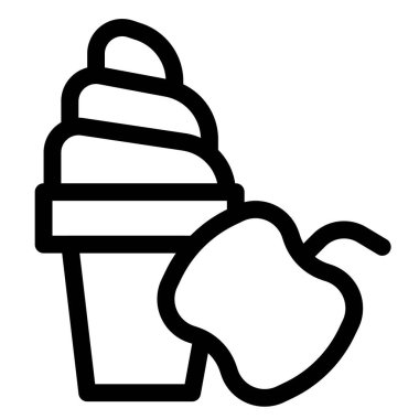 Rich and tasty apple flavored softy