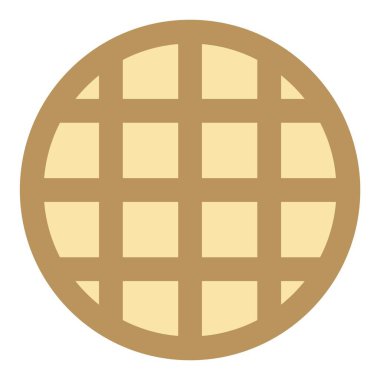 Yummy sweet waffle served as dessert.