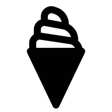 Popular vanilla flavored swirl ice cone.