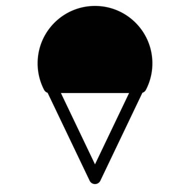 Perfect yummy ice scoop in cone.