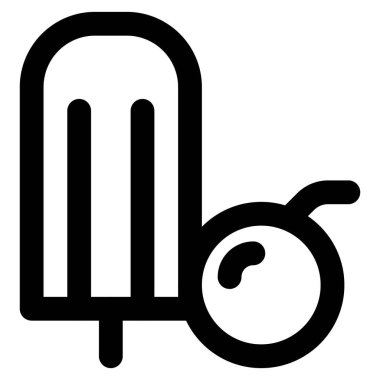 Passion fruit with tasty frozen ice bar.