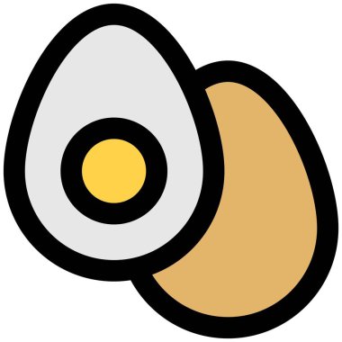 Healthy boiled eggs served as snack.