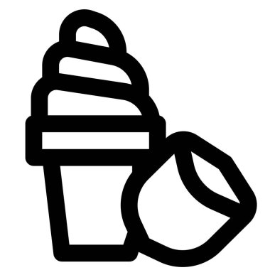 Closeup of delicious hazelnut ice cream.