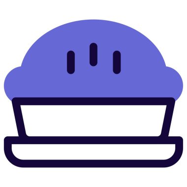 Delicious sweet pie served in tray.