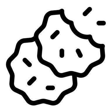 Delicious bitten choco chip cookies.