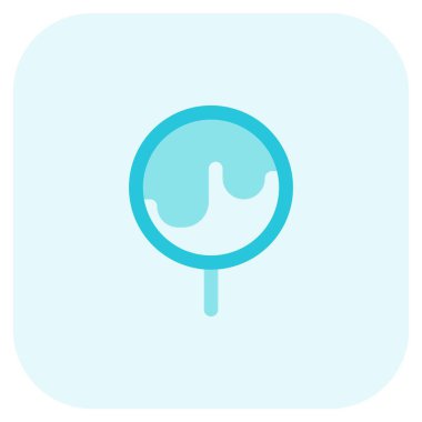 Delicious cream melting from ice pop