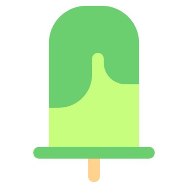 Icey gelato with cream dripping off