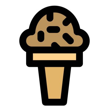 Summer refreshing creamy waffle cone.