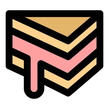 Tatlı çikolata ve vanilya dondurmalı sandviç