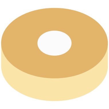 Tasty donut served as dessert.