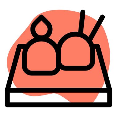 Popular ice cream waffle served as dessert