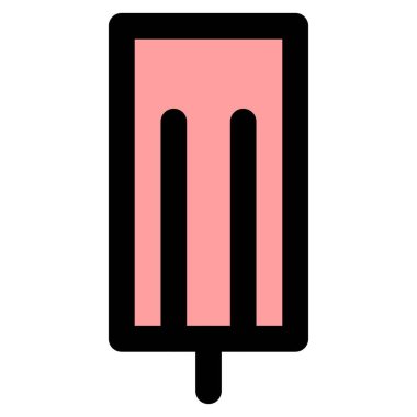 Fruity ice bar served with stick