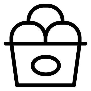 Mixed flavored ice cream scoops in cup.