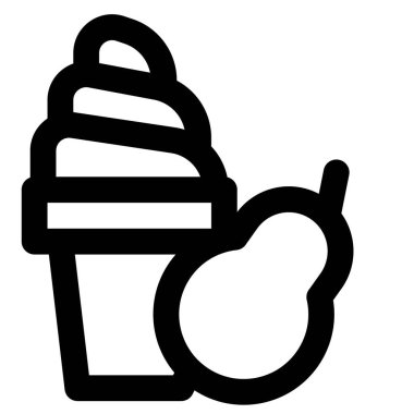 Refreshing pear flavored frozen ice cream