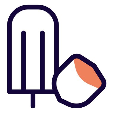 Mouth watering hazelnut ice bar candy.