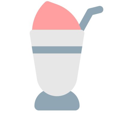 Closeup of delicious ice cream float.