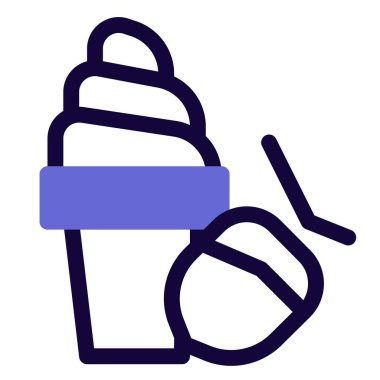 Healthy coconut served with delicious softy.