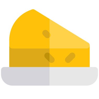 Mouth watering piece of fresh cheese.