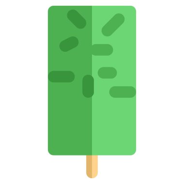 Garnished ice cream bar served as refreshment