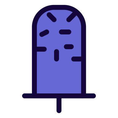 Frozen ice pop garnished with flavorful sprinkles