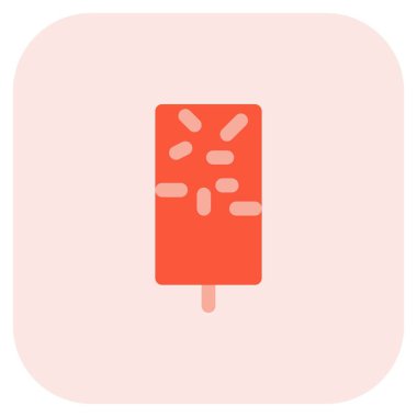 Garnished ice cream bar served as refreshment