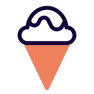 Mouth watering chocolaty waffle cone.