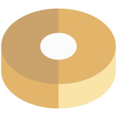 Tasty donut served as dessert.