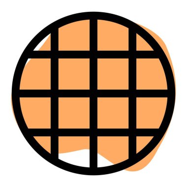 Yummy sweet waffle served as dessert.