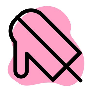 Melting mango ice candy on stick.