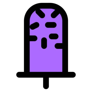 Frozen ice pop garnished with flavorful sprinkles