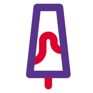 Cold ice bar with cream melting off