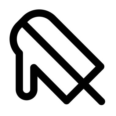 Melting mango ice candy on stick.