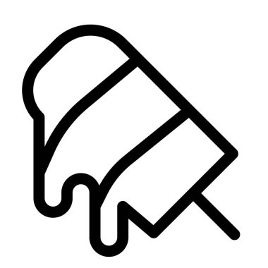 Ice pop, melting snack on a stick.