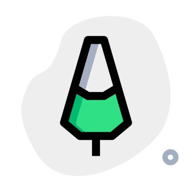 Frosty layered ice pop in dual flavors