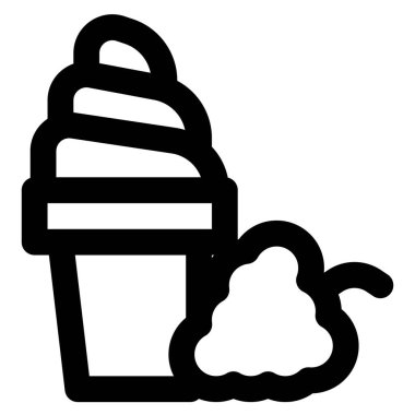 Raspberry gelato served in waffle cup