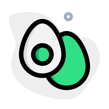 Healthy boiled eggs served as snack.