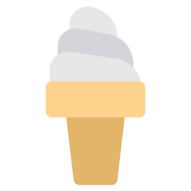 Yummy twisted ice cream cone.