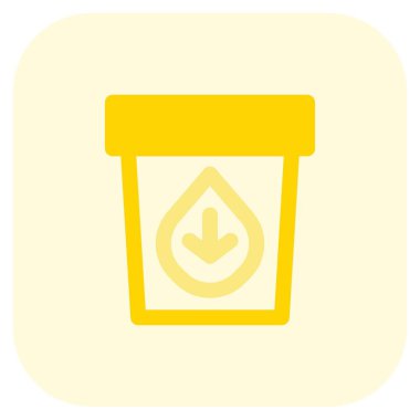 Tasty low fat ice cream bucket.