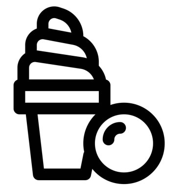 Fluffy bubblegum ice cream served in dessert