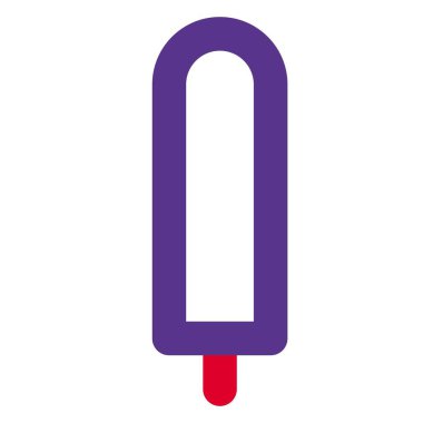 Luscious juicy ice pop molded in stick