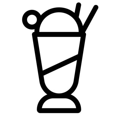 Delicious ice cream sundae with tasty topping