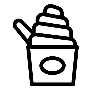 Famous cup of creamy frozen yogurt.