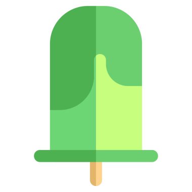 Icey gelato with cream dripping off