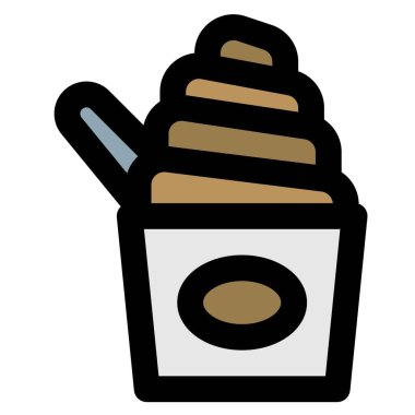 Famous cup of creamy frozen yogurt.